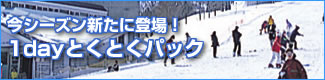 今シーズン新たに登場！1dayとくとくパック