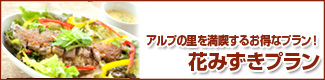 アルプの里を満喫するお得なプラン！　花みずきプラン