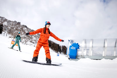 ゆきあそびパークのスノーエスカレーター